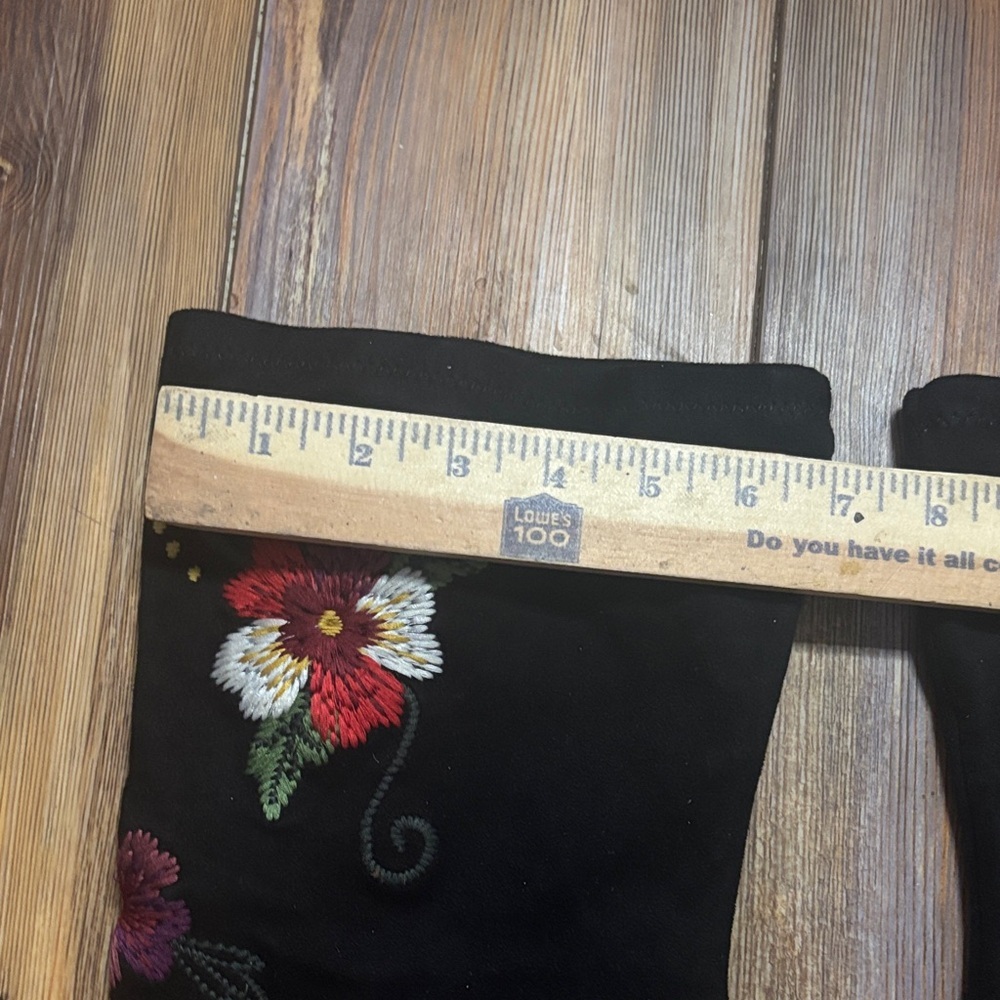 Sam Edelman Vena Floral Embroidered Stretch Suede Knee High Boots Sz 9 NWOT - Picture 11 of 11